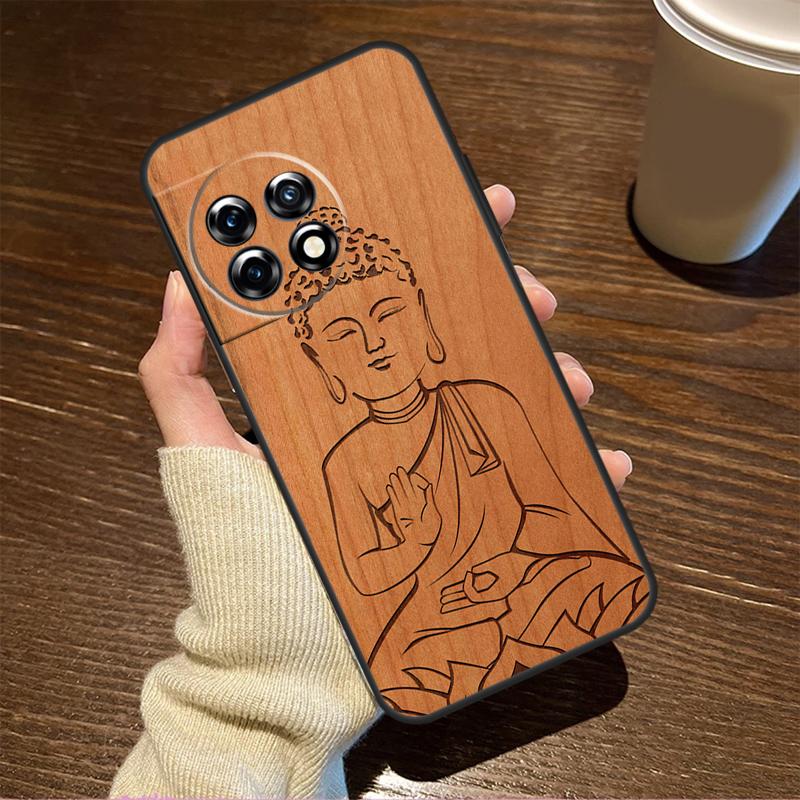 Buddha Jesus Guadalupe Wood For OnePlus Nord CE 5 2 3 4 Lite N20 N30 Case For OnePlus 15 R 13 12 11 8T 10T 13T 12R 13R