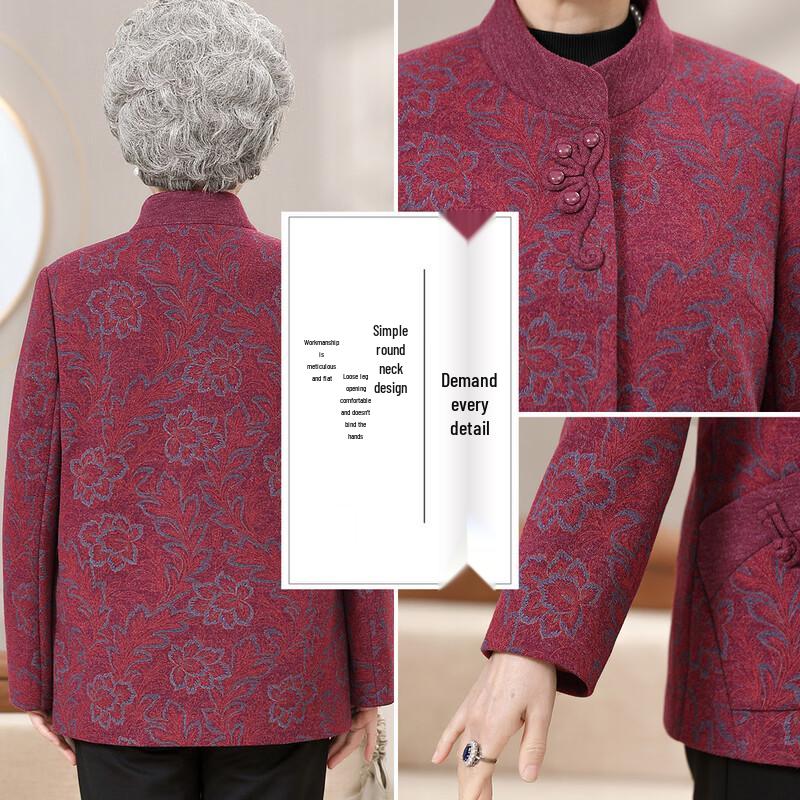 Madam Datang New Chinese Style Autumn Tang Suit Jacket for Senior Women