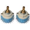Rotary Switch 2x24 Positions with Sealed Enclosure and Double-Row Pin Terminals for Industrial Audio Applications