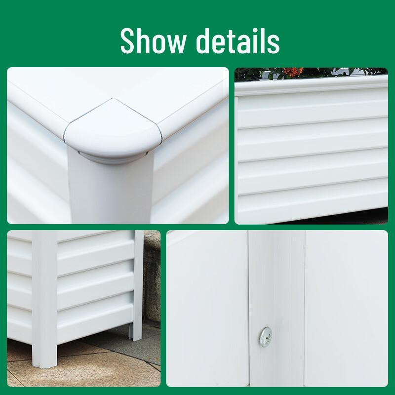 Outdoor Aluminum Alloy Planter with Fence