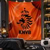Wall Hanging Tapestry Netherlands Football Print Cloth for Living Room Bedroom Home Decor