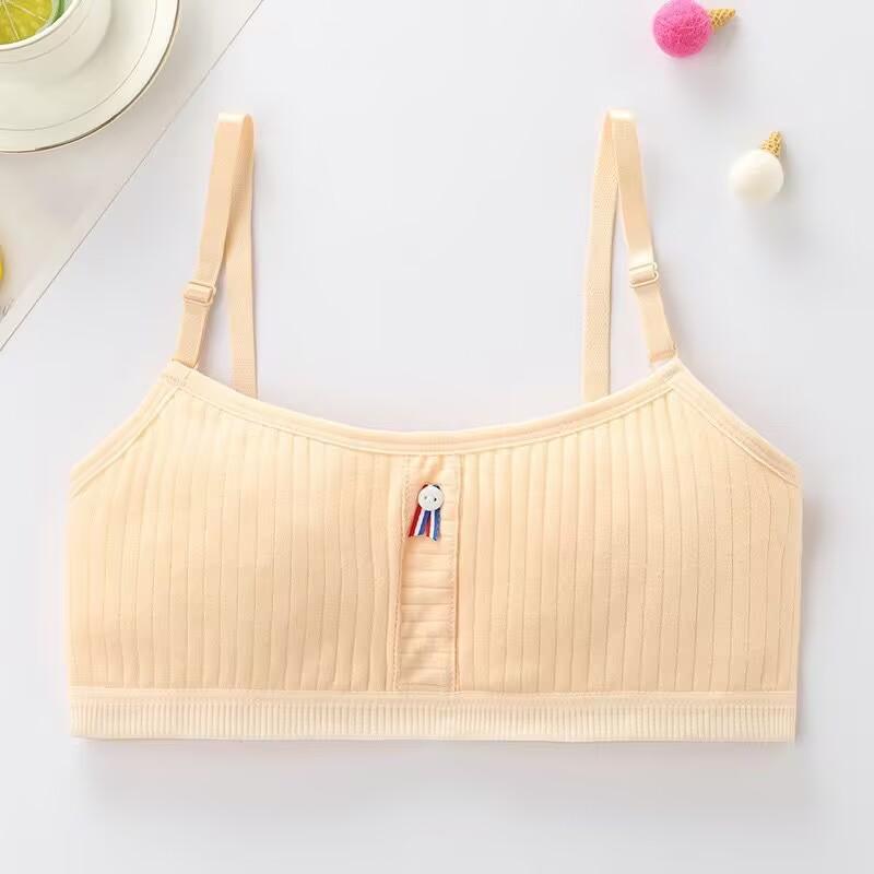 Women's Underwear Teenage Bra Girl Training Bra Soft Cotton Cute Bralette Children Underwear 10-15 Y