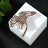 Pearl Ginkgo Leaves Rhinestone Brooch Lapel  Designer Brooch Pin Mini Bobby Pins Perfect Gift for Couples Western Accessories