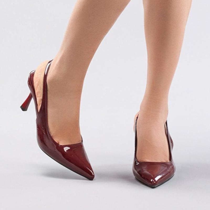 Fashion Patent Leather Elegant Party Dance High Heels Women Shoes New Designer Pointed Toe Luxury Stiletto Brand Ladies Dress Pumps