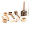 Wooden Coffee Spoon Ergonomic Short Long Handle Coffee Measuring Spoon Farmhouse Rustic Multifunctional