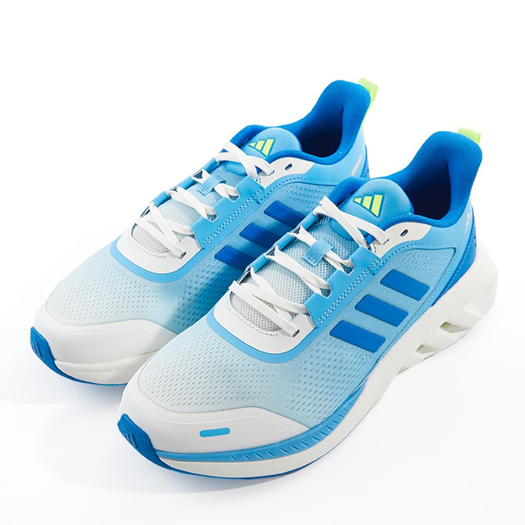 Adidas All Day Power E Versatile PU Fabric Synthetic Leather Slip-Resistant Durable Low-Top Long Distance Running Shoes Men Sneakers Sky-Blue IH6035