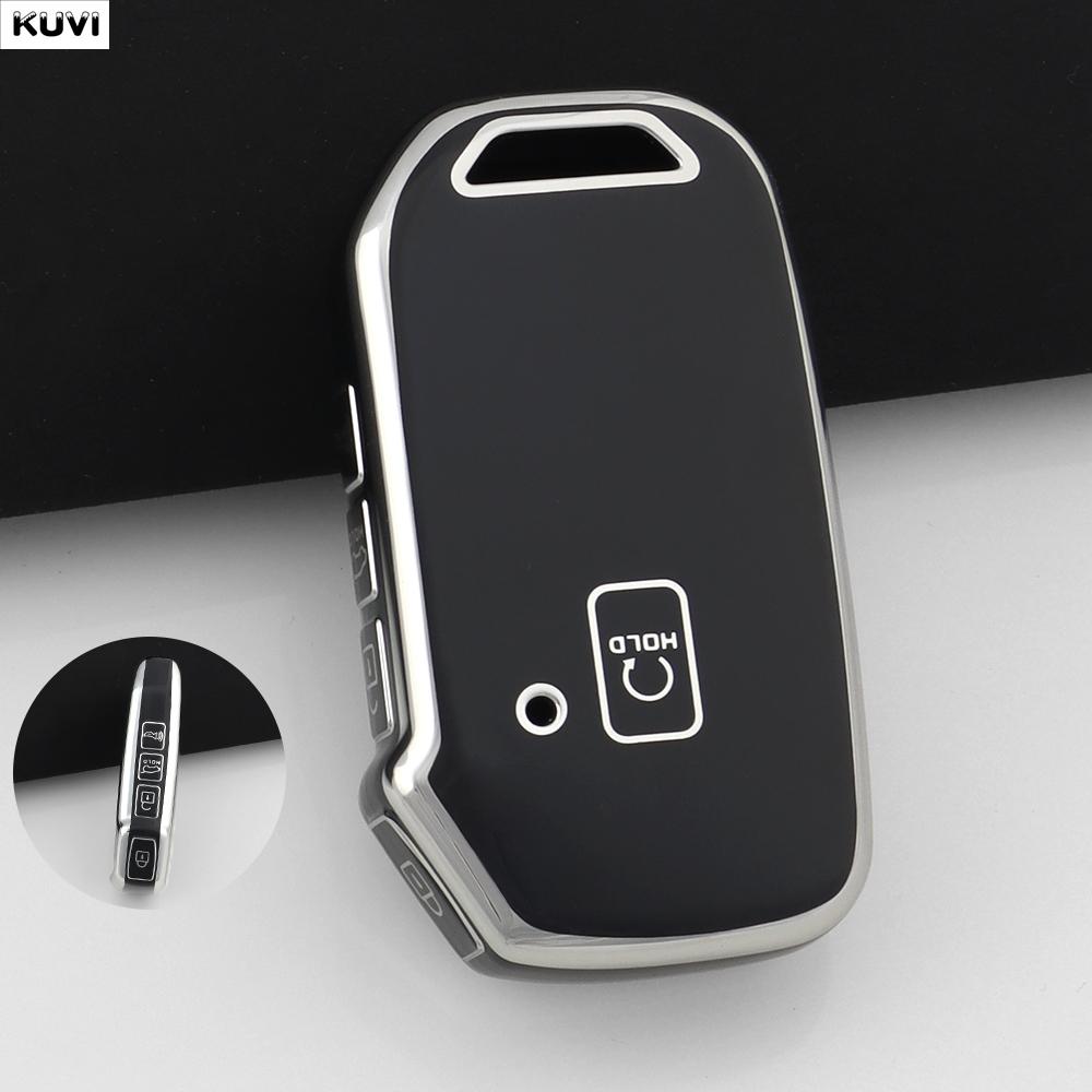 Tpu Car Remote Holder Fob Keychian Case Cover For Kia Telluride Sx Sportage R K5 Gt Line Seltos Accessories