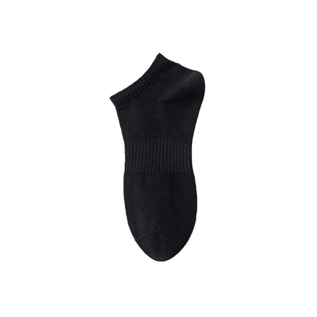 Zhuji Four Seasons Men's Casual Sweat-Absorbent Odor-Resistant Short Cotton Socks - Black, White, Gray, 7A Antibacterial Sports Socks