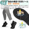 [NEARDREAM] [Slip-on sneakers you can wear while standing] Easy-to-wear shoes for men, black, for standing work, comfortable for walking, mesh, lightw