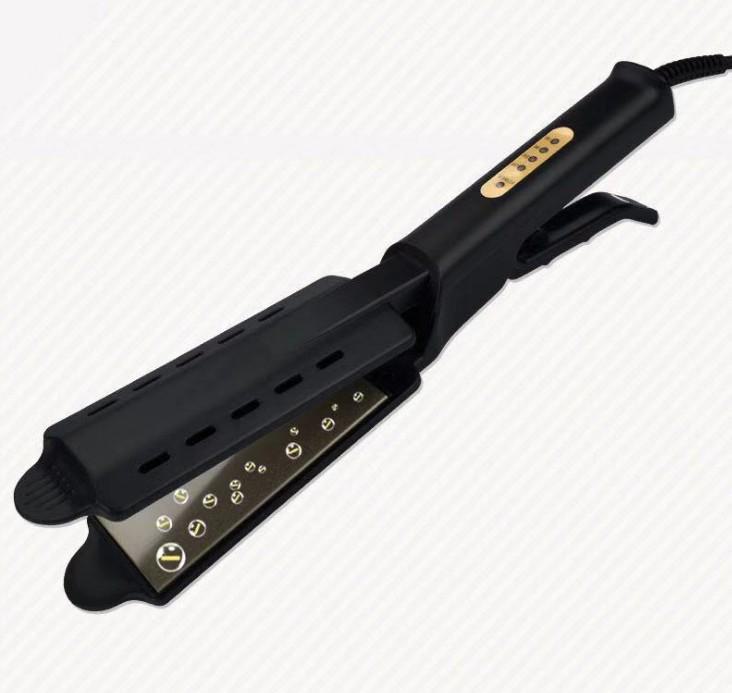 Barber Shop Ion Hair Straightener & Curler – No Damage, Wide, Easy-to-Use