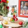 Kids Favor DIY Biscuits Bottle Food Container Storage Jar Snack Organizer Christmas Tree Sweet Jar