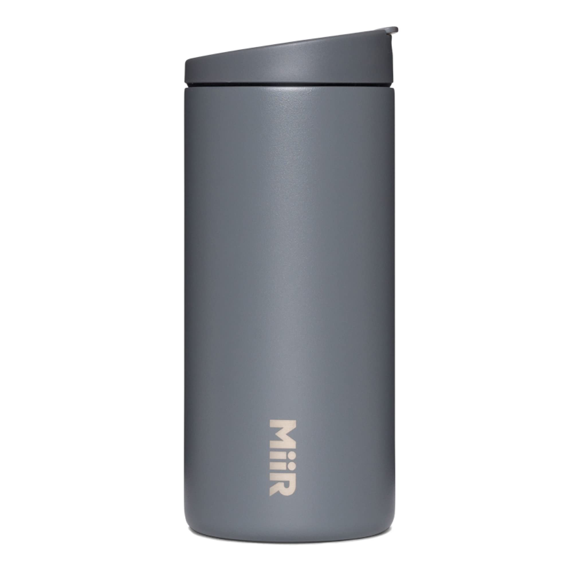 

MiiR Flip Traveler 12 oz Double wall vacuum leak proof flip BPA free stainless steel insulated tumbler for hot and cold drinks - insulated, lid,