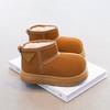 Girls shoes snow boots 2025 winter new boys cotton shoes velvet children's shoes waterproof baby boots winter