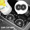 For Volkswagen Car Coaster Water Cup Bottle Holder Diamond Non-Slip Mat Decoration For Volkswagen VW R GTI Golf 5 7 Caddy Passat