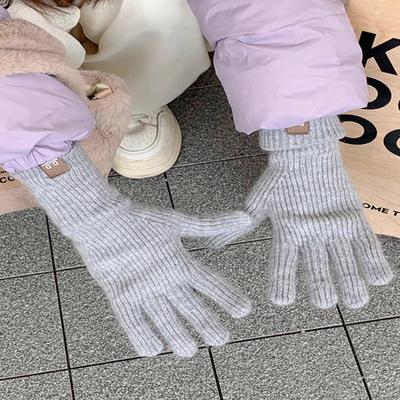 Neue Wintermode Vielseitige Strickhandschuhe für Damen Warm Fingerfrei Touchscreen Büro Schreiben Radfahren Handschuhe