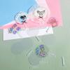50 Stücke 5 cm Niedliche Mini Transparent Blank Fan Kind Kinder DIY Kunst Fan Hochzeit Geburtstag Party Favors Freundin Freund Ideen Geschenk