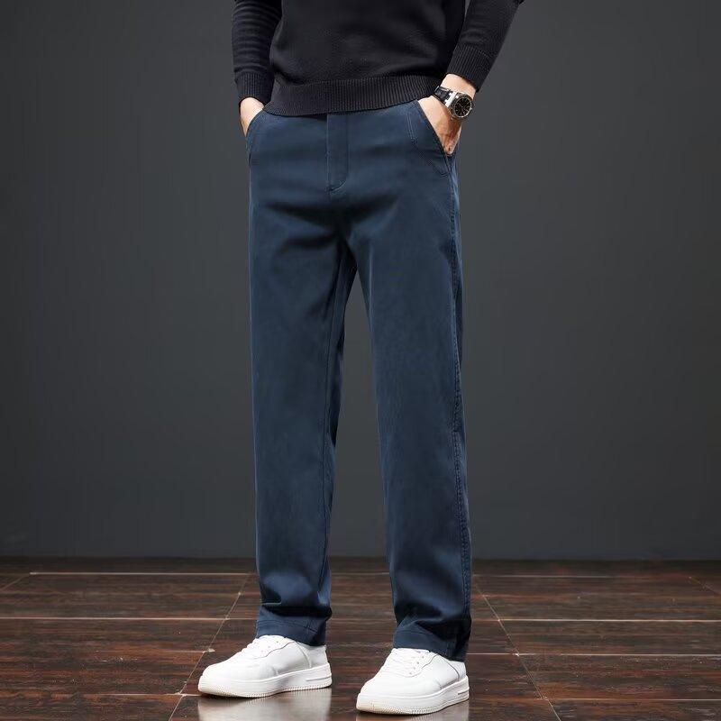 New straight casual pants men's autumn versatile light ripe Nanshu casual pants slim-fitting long pants