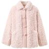 Sancai 2025 Winter Faux Fur Collared Toggle Coat
