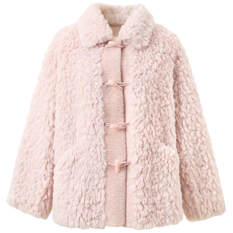 Sancai 2025 Winter Faux Fur Collared Toggle Coat