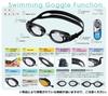 AQA Water Runner Wide Click Swimming Aqua Blue KM1633 Goggles, (6300)