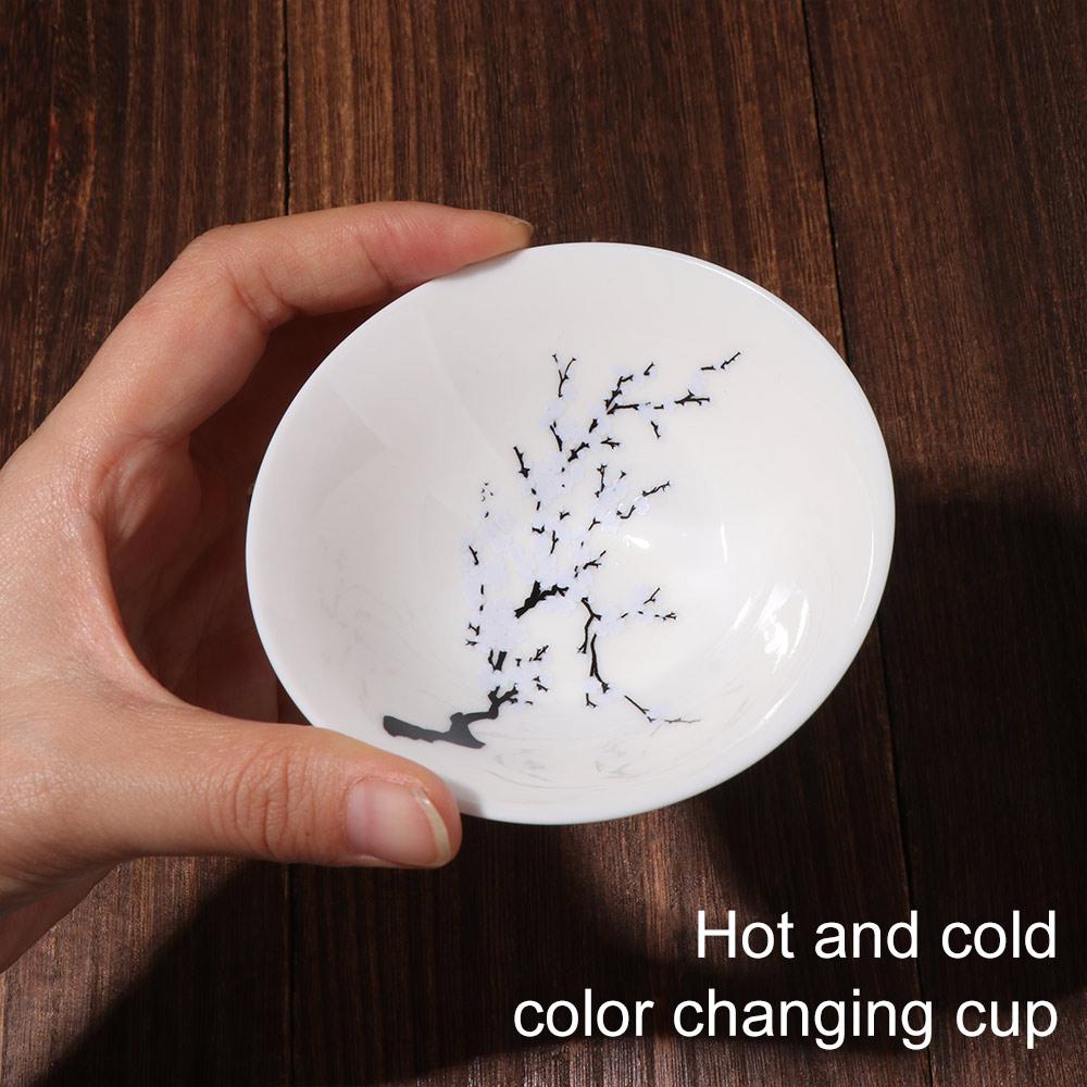 Creative Magic Sakura Cup Cold/Hot Water Discoloration Cold/Hot Water Bowl  Milk Tea