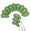12pcs Numbered Golf Headcovers Green Iron Headcovers Bag Storage PU Golf Covers  Golfers