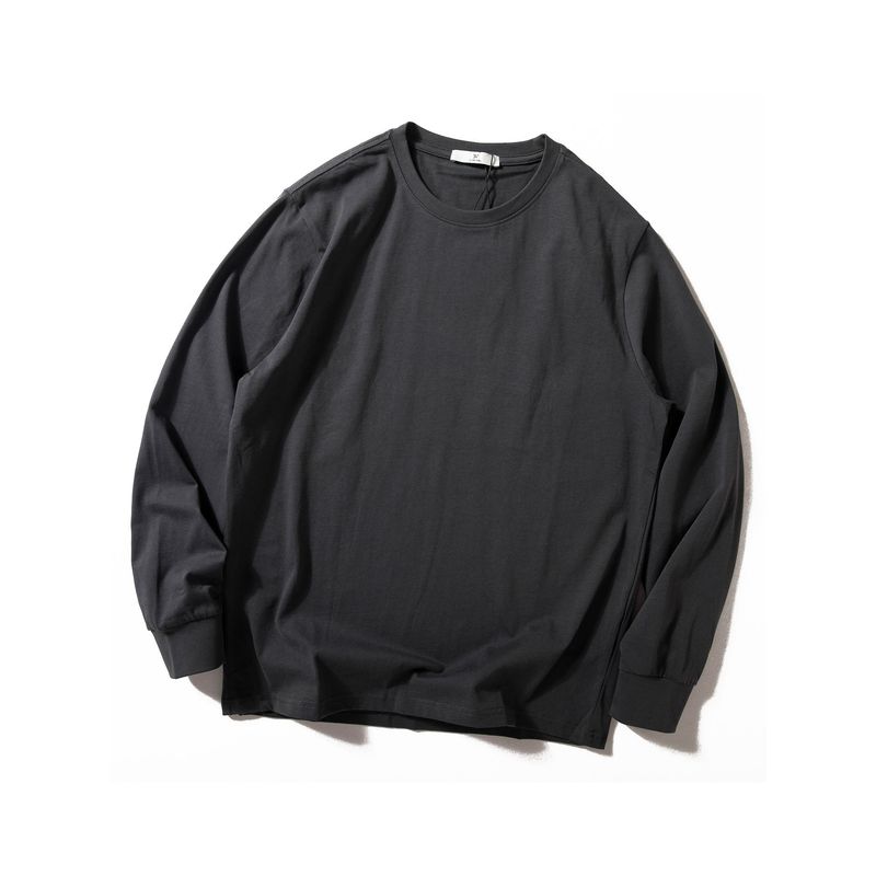 Pure Cotton Men's Long-Sleeved T-Shirt 2025 Spring and Autumn New Basic Versatile Base Shirt Skin-Friendly Soft Round-Neck Top