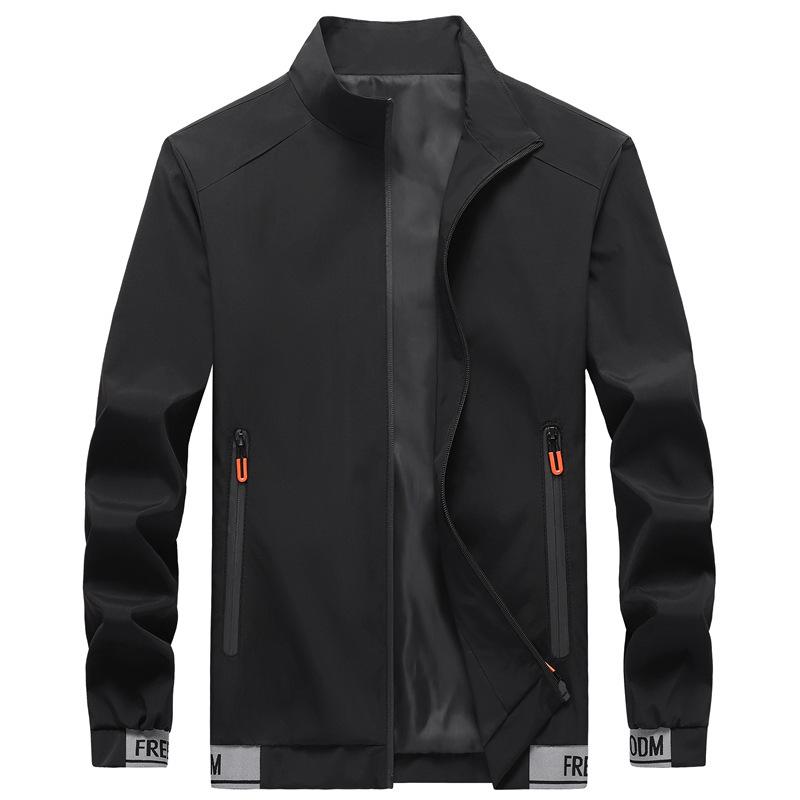 Spring and Autumn New Coat Men's Casual Fashion Handsome Young and Middle-aged Jacket