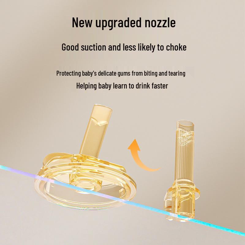 Insulated Baby Sippy Cup with Straw for 6+ Months - Children's Milk Bottle