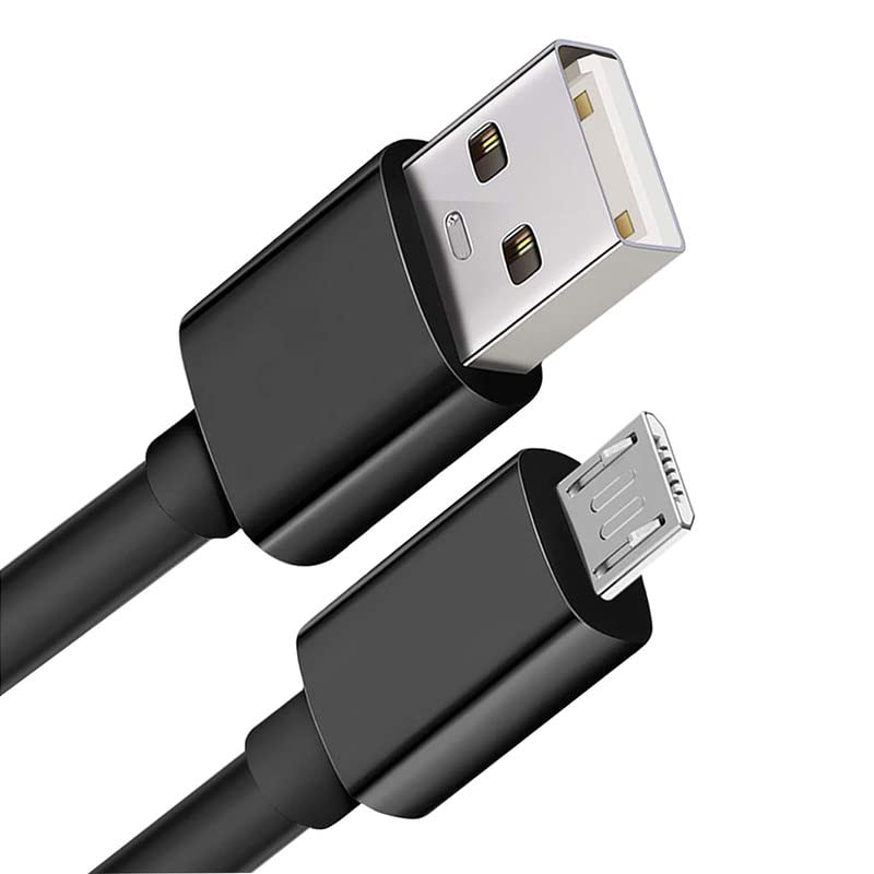 Long 10FT USB to Micro USB Cable Android Charger Cable,Fast Charge Quick Date Trasfer Micro USB Charging Cable TPE Durable USB Cable Cords for Kindle 02-Black