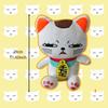 Anime DAN DA DAN Turbo Granny Plush Toys Cute White Cat Plushie Stuffed Doll Animals Doll Kids Birthday Gifts