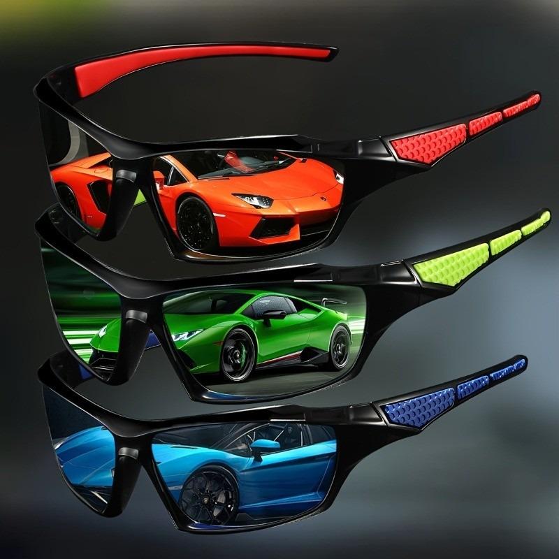 3PCS New Sport Polarized Sunglasses Unisex Wrap-Around Design Suitable for Cycling Fishing Outdoor Activities