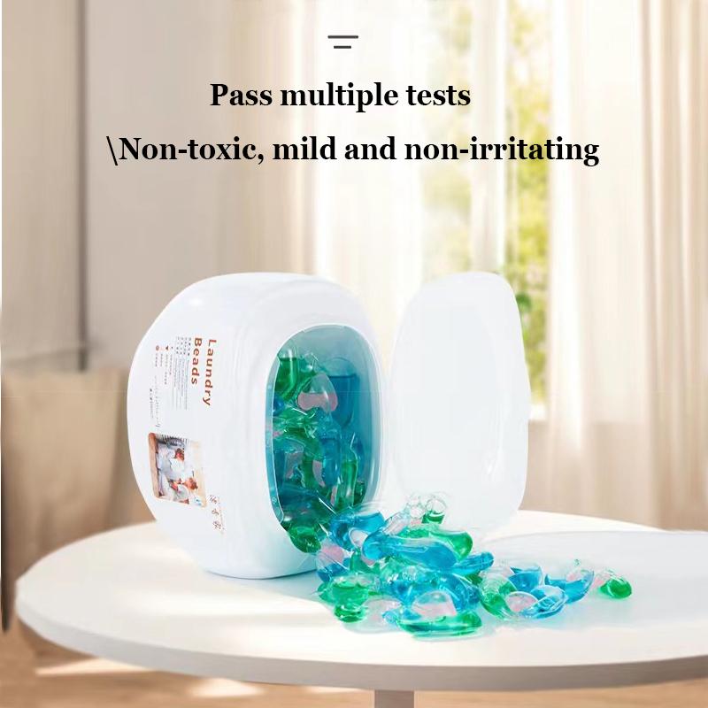 30/50pcs Laundry Beads Long-lasting Concentrated Aroma Water-soluble Softener for Home Family Dormitory Clothes Cleaning Washing