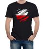 T-shirt da uomo bandiera Polonia strappata Uomo Donna Magliette Top Polacco Varsavia Paese nazionale calcio