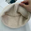 Niche personalized letter knitted hat children's autumn and winter new wool hat warm ear protector bag head cold hat