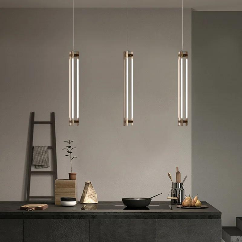 Simple Living Room Dining Room Bar All Copper Lamps Postmodern Light Luxury Bedroom Bedside Small Chandelier