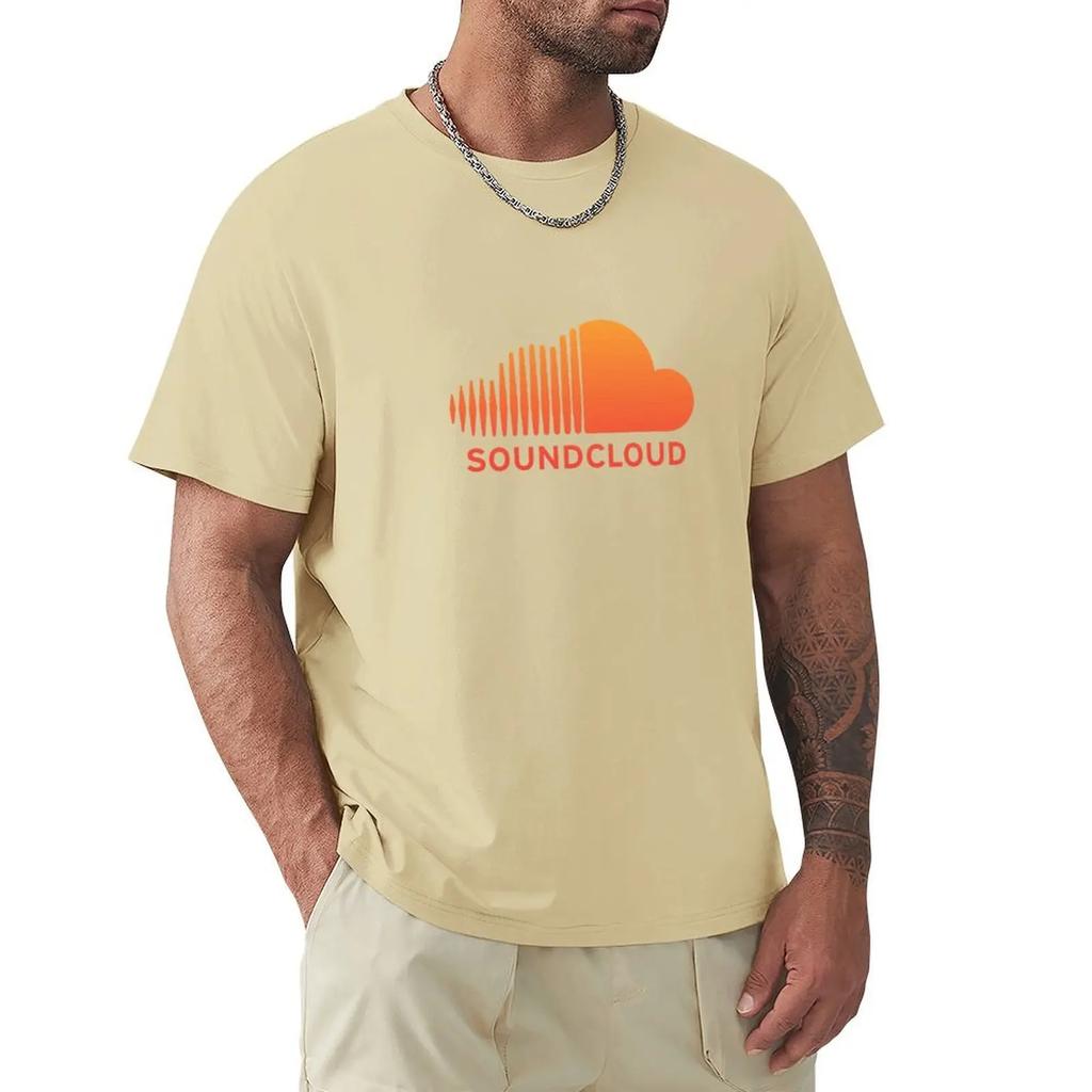 Soundcloud Music T-shirt Heavyweights Short Sleeve Tee Heavy Weight T Shirts for Men