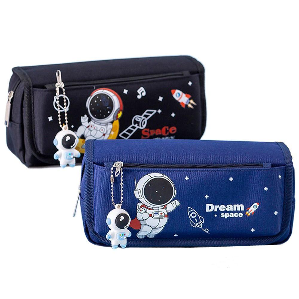 Large Capacity Astronaut Pencil Case Cartoon Pencil Bag Storage Bag Stationery Bag  School Supplies