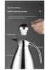 304 Stainless Steel 2L Vacuum-Insulated Coffee Pot, Large Capacity Cold Water Thermos