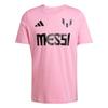 Adidas Messi Name And Number Graphic Tee Easy Pink Men Streetwear JM3550