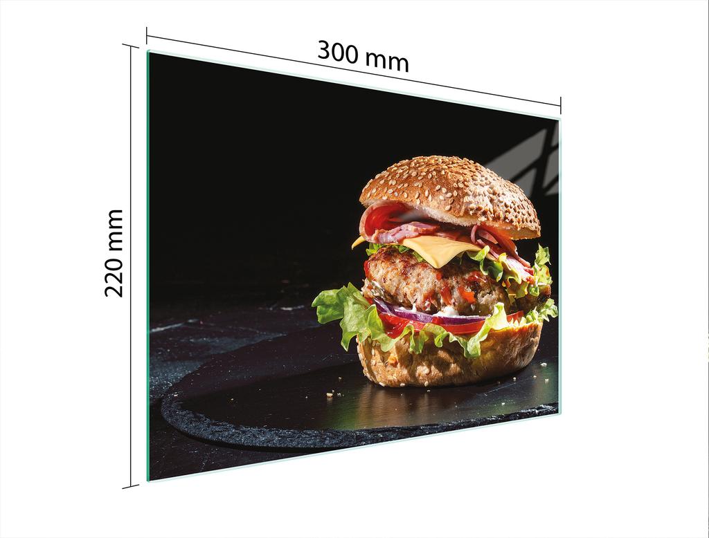 SZKLANA DESKA DO KROEJNIA 30x22 HAMBURGER