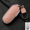 For Lixiang L9 L7 L8 L6 Key Fob Cover Leather Car Case Aluminum Buckle Alloy Keychain Accessories G4B7  Li Auto Inc