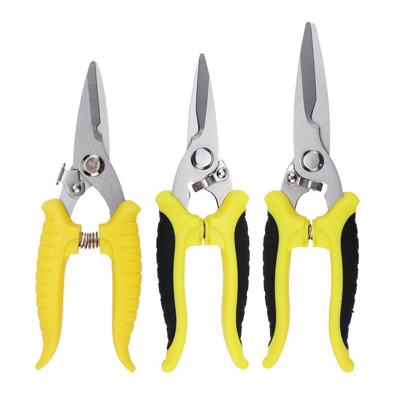 Industrial Multi-Functional Shears for Sheet Metal, Integrated Ceiling, and Wire Cutting