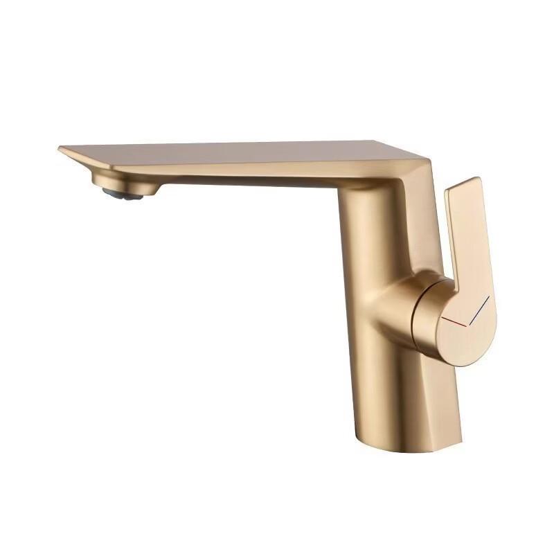 

TLXT Titanium Gold Aircraft Basin Faucet