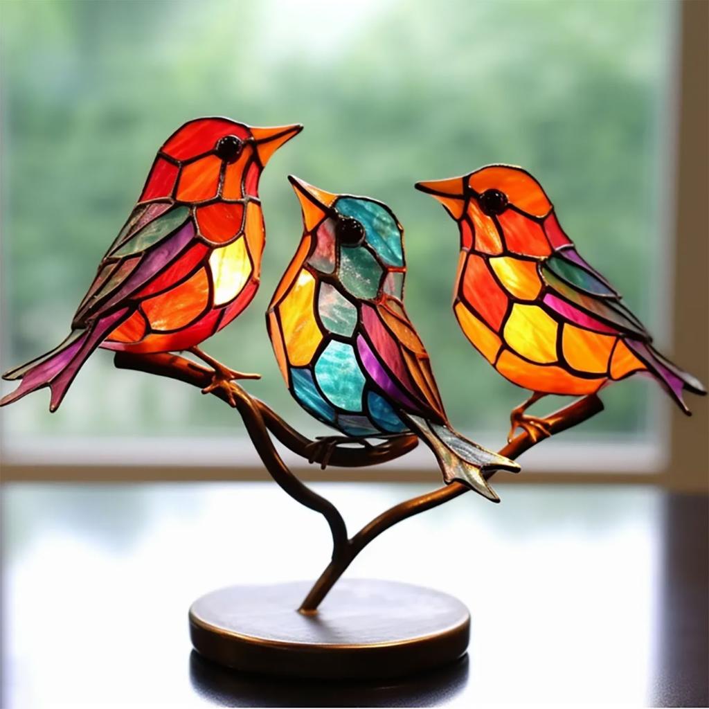 Colorful Bird Home Decoration Ornaments Handmade Creative Gift Ornament