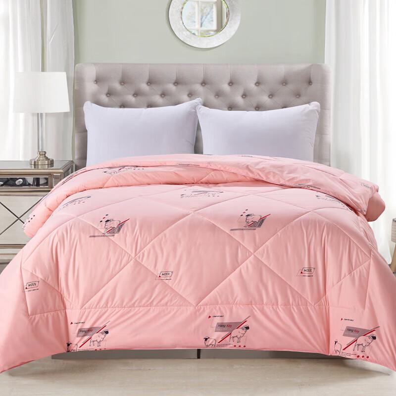 Polar Deer Silk Rain Winter Wool Blend Quilt