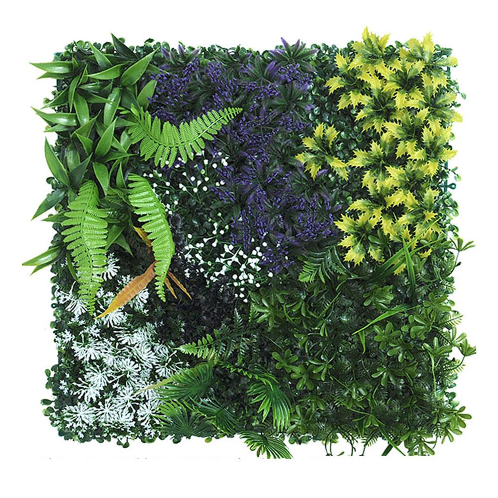 Planting Wall Artificial Plants Simulation Lawn Artificial Turf 50*50cm Accessories Decor Green Plastic Square