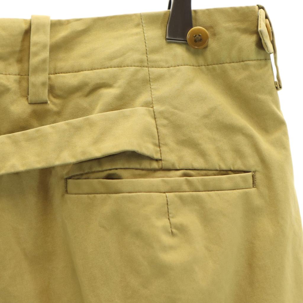 YAECA WRITE made in Japan Cinchback Slacks pants M mustard Men's Used