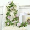 flower wreaths for decoration Artificial Rose Peony Garland Silk Flowers Garden Decor Easy To Install Elegant Floral Design