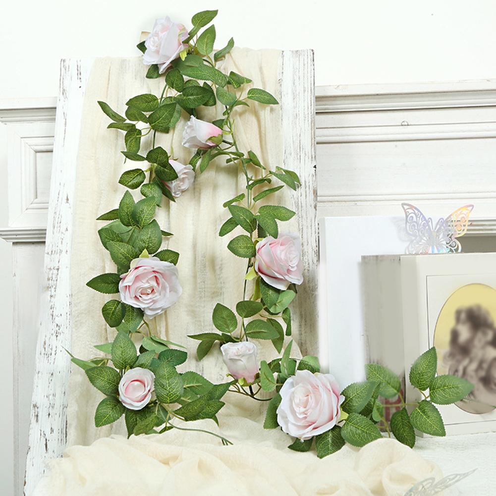 flower wreaths for decoration Artificial Rose Peony Garland Silk Flowers Garden Decor Easy To Install Elegant Floral Design